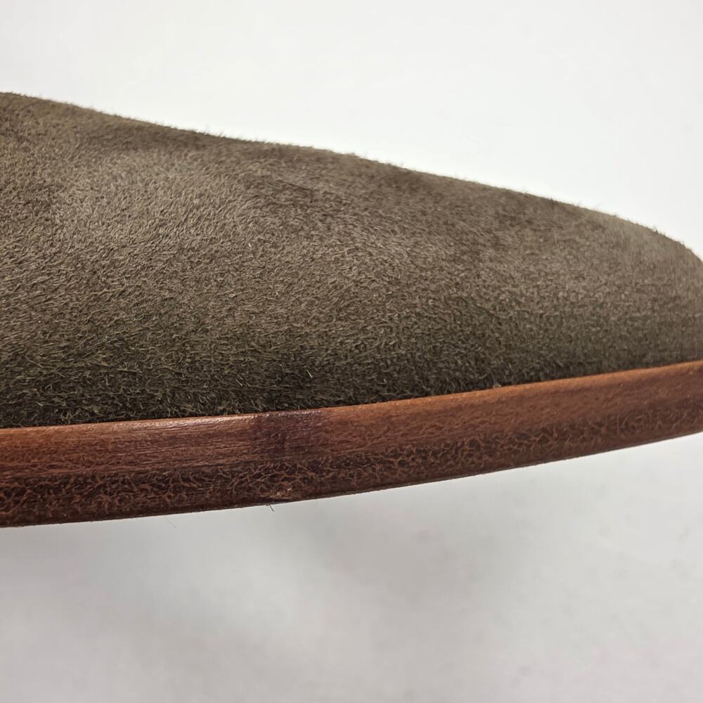 Eileen Fisher Hawk Olive Green Suede Block Heel Size 7 - Picture 12 of 14